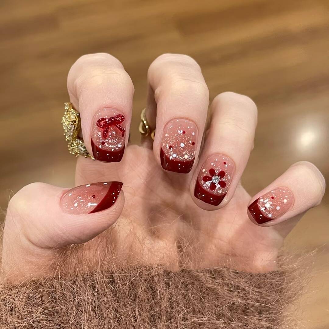 Premium Ocean-Inspired Press-On Nail Extensions Bowlift