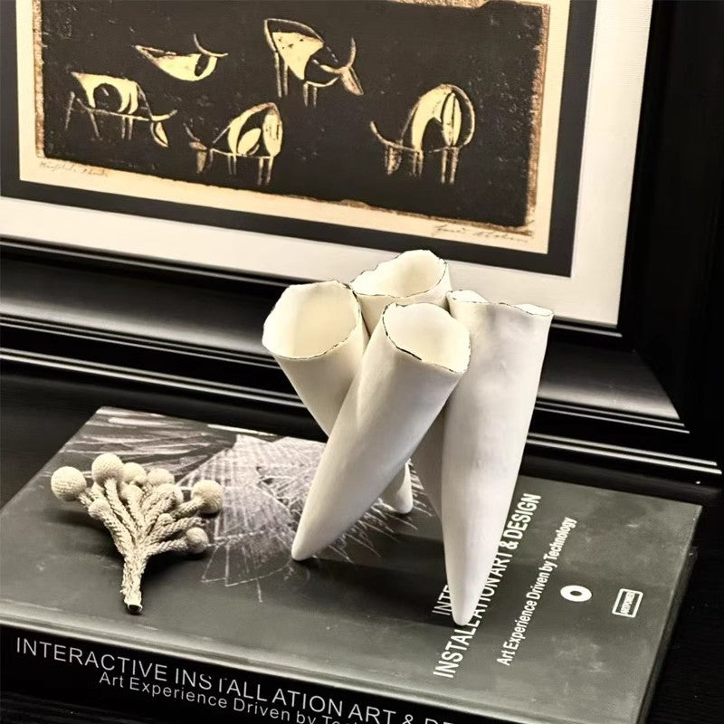 Decorative Modern Sculpted Vase