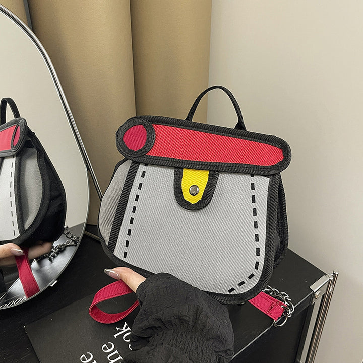 Trendy Cartoon-Style Mini Backpack Bowlift