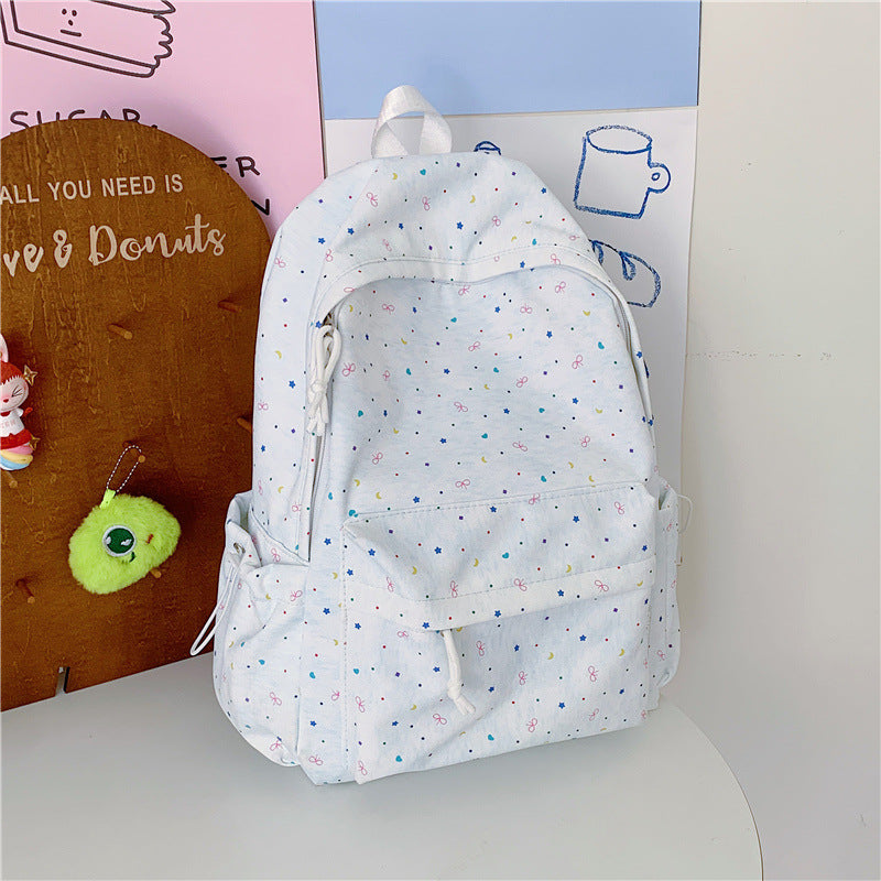 Cute Patterned School Backpack