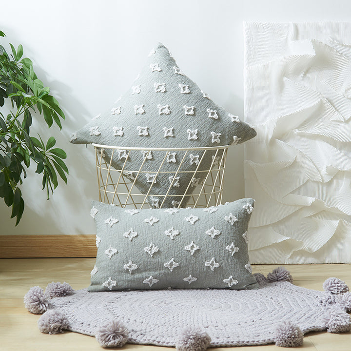 Textured Geometric Design Throw Pillow