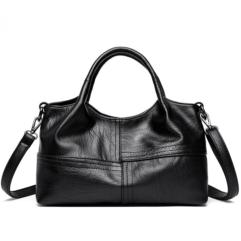 Classic Faux Leather Handbag Bowlift