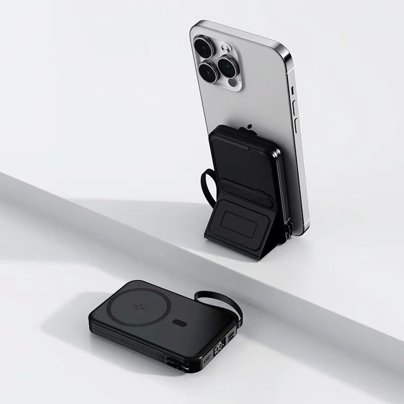 Portable power bank with magnetic mount and fast charging function Bowlift