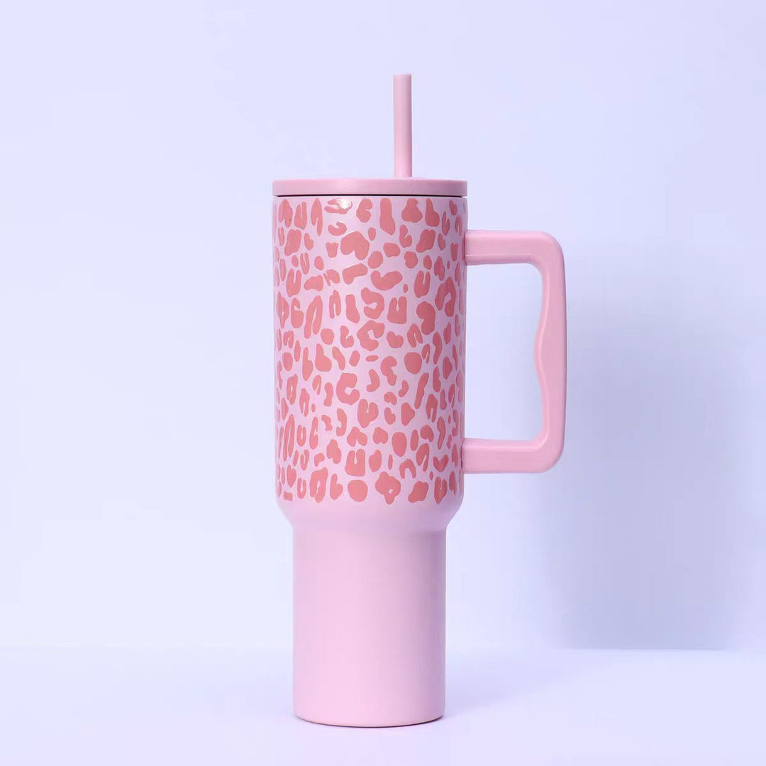 Ladies drinking cup with unique leopard pattern Bowlift