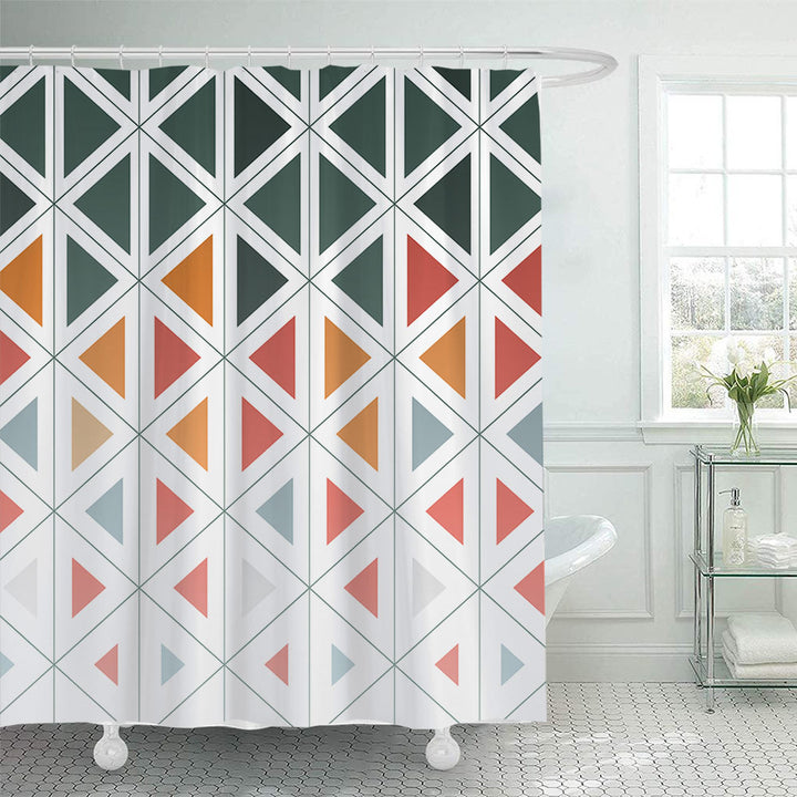 Modern Geometric Shower Curtain Bowlift