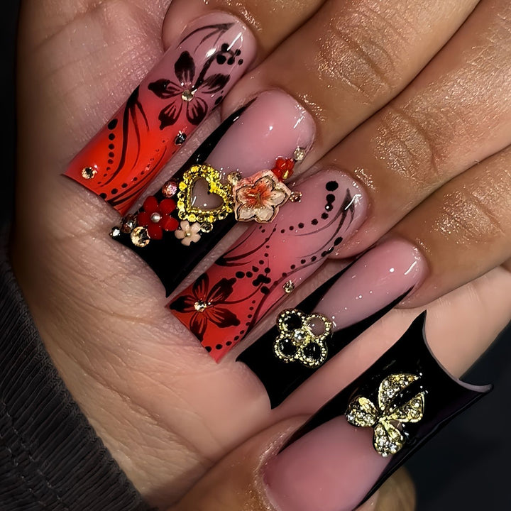 Artistic 3D Nail Art Enhancements Bowlift