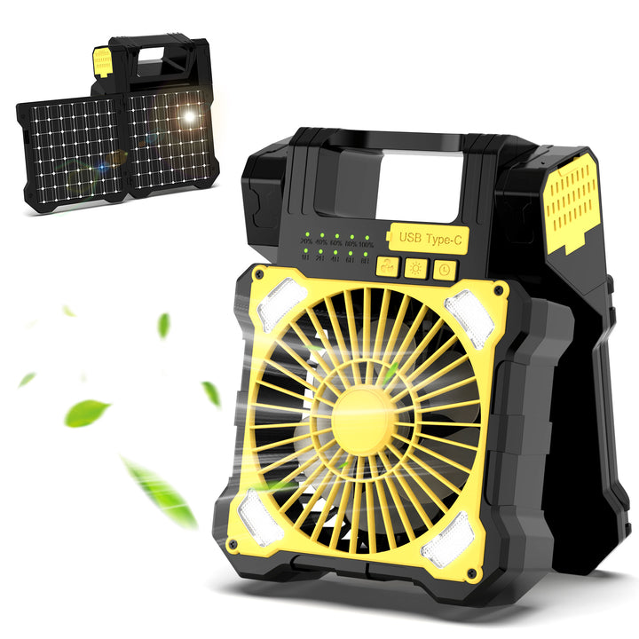 Solar-Powered Multi-Functional Outdoor Fan Bowlift