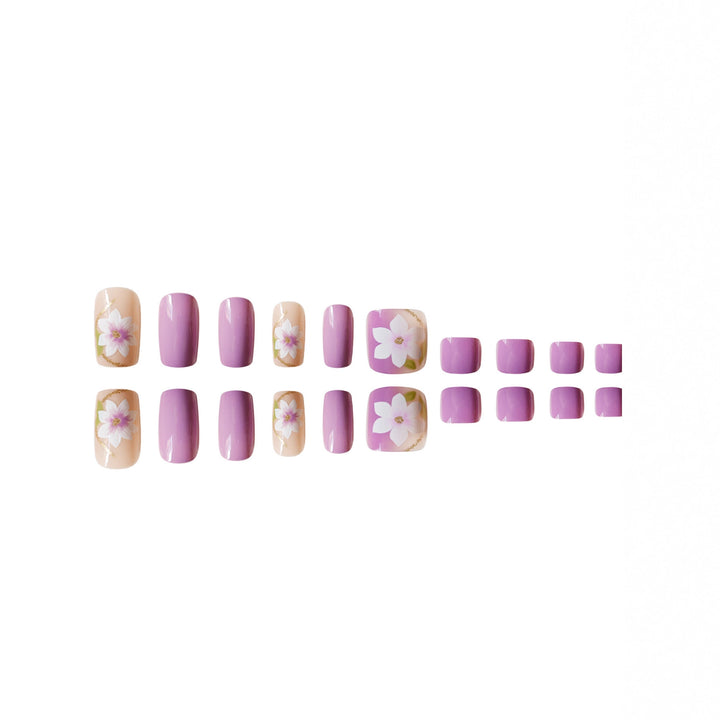 Premium Floral Design Pedicure Set Bowlift