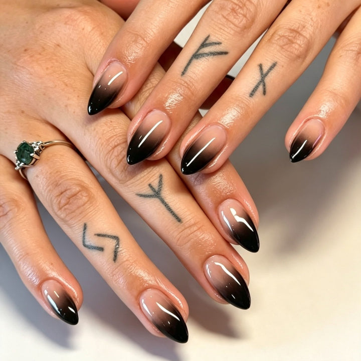 Ombre Pointed Press-On Nails Bowlift