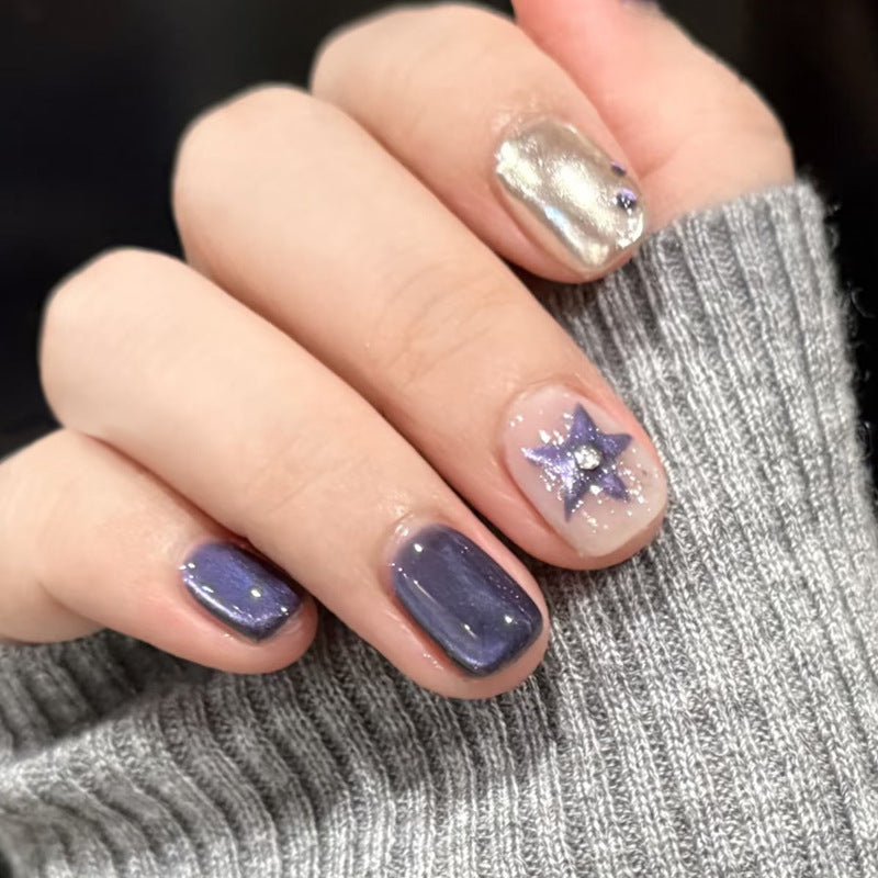 Glamorous Artistic Press-On Nail Set Bowlift