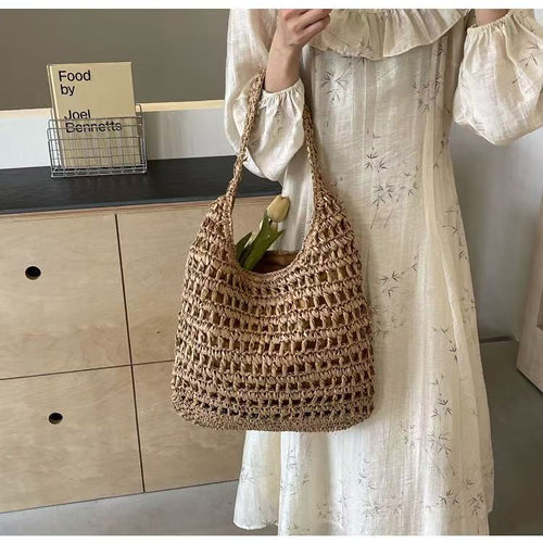 Handcrafted Large Macrame Shoulder Bag Bowlift