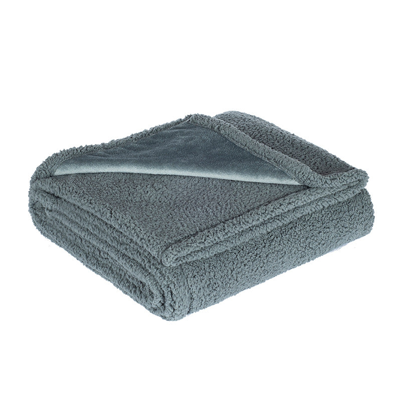 Reversible Sherpa Fleece Throw Blanket With Plush Microfleece Face And Thick Faux Shearling Backing
