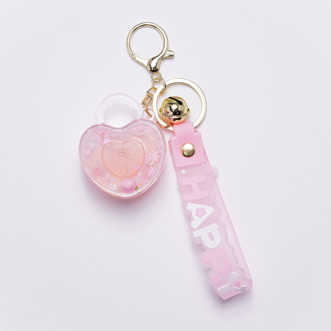 Ladies Creative Keychain with Heart Motif Bowlift