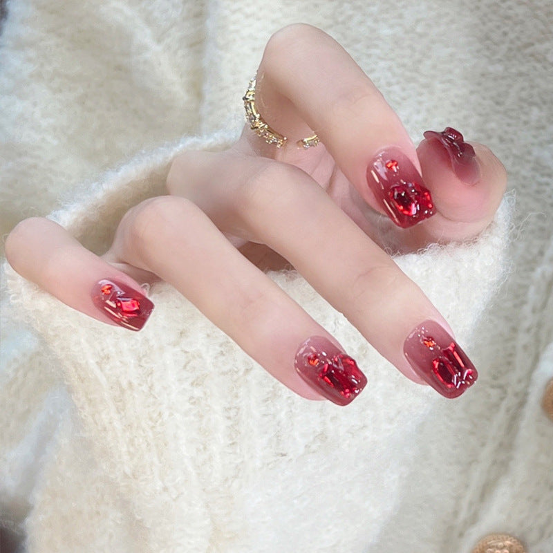 Natural Almond-Shaped Press-On Nails Bowlift