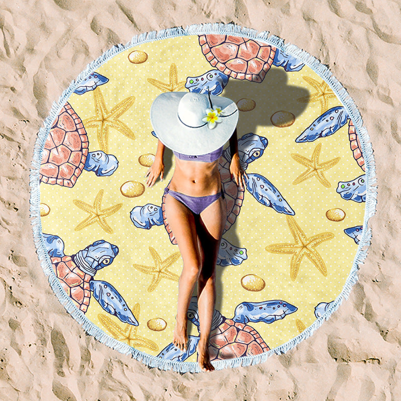 Rundstrand towel with unique sunset design Bowlift