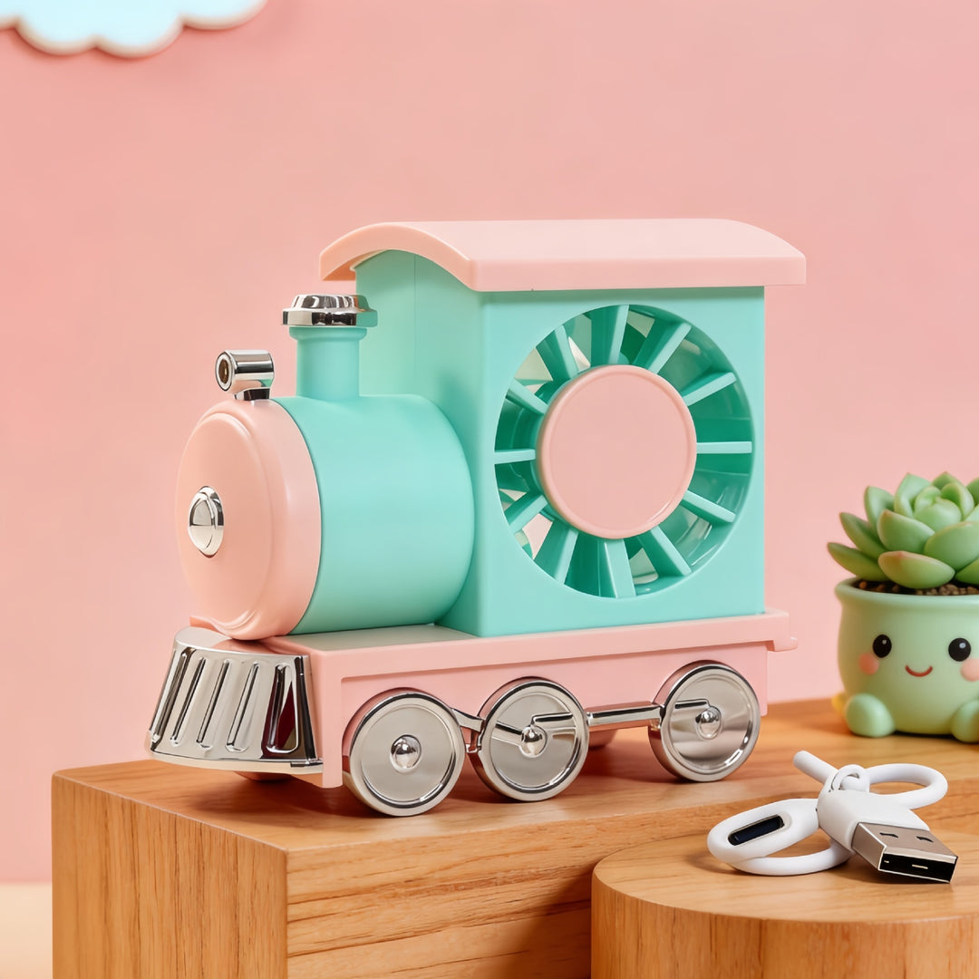 Women's Portable Hand Fan with Cute Animal Ear Design Bowlift