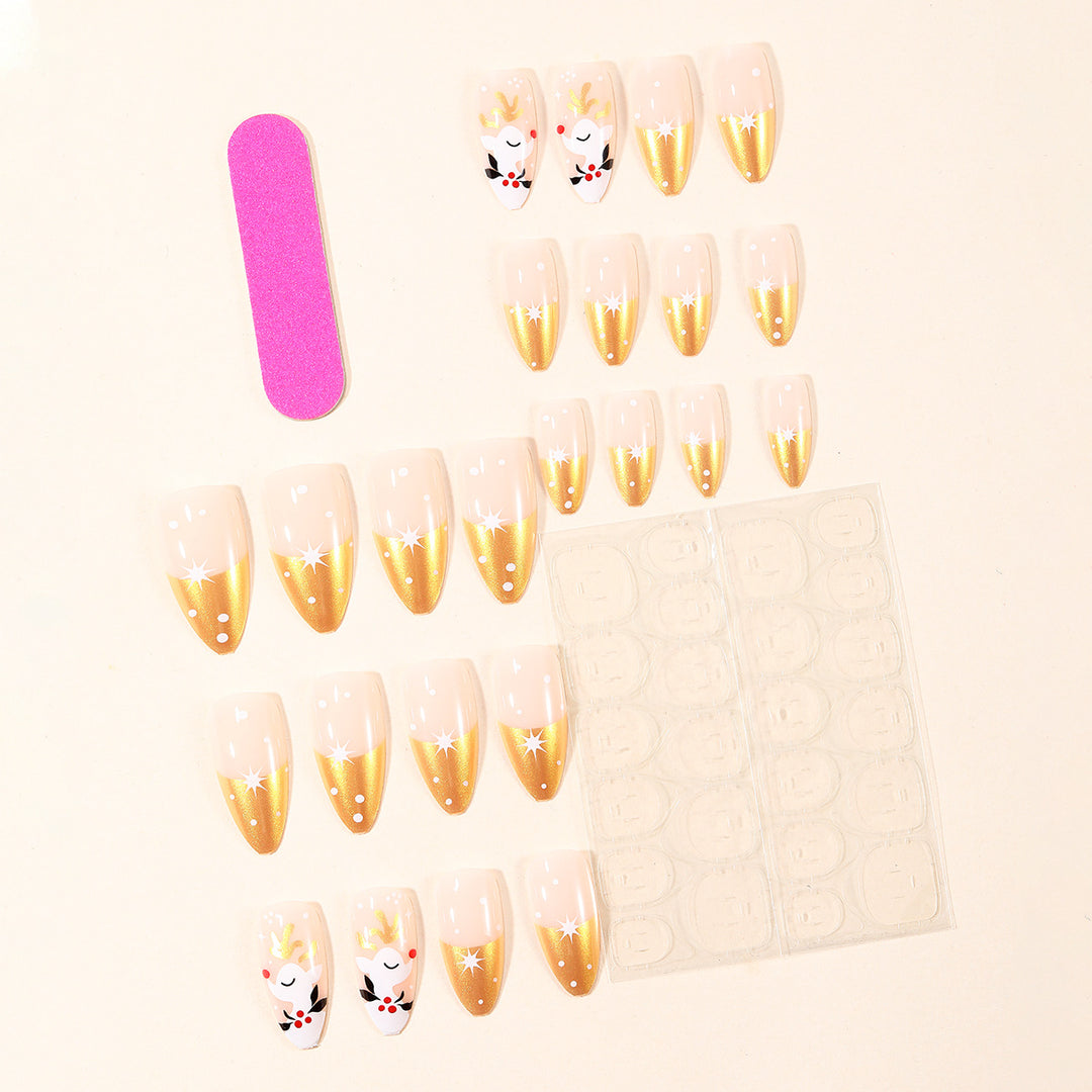 Decorative Glitter Stiletto Nail Art Extensions Bowlift