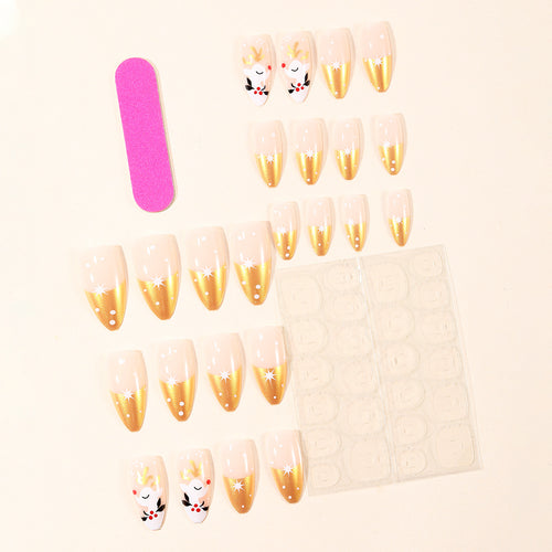 Decorative Glitter Stiletto Nail Art Extensions Bowlift