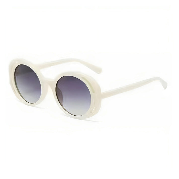 Women Oval Designer Sunglasses with Classic Detail Bowlift