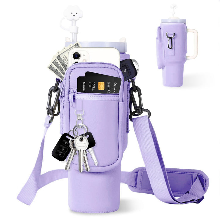 Ladies Multifunctional Phone Bag with Drink Holder Bowlift