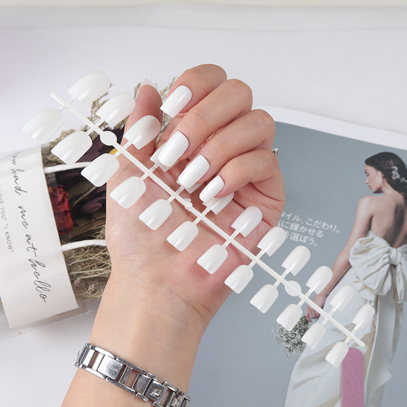 Natural Glossy Press-On Nail Tips Bowlift