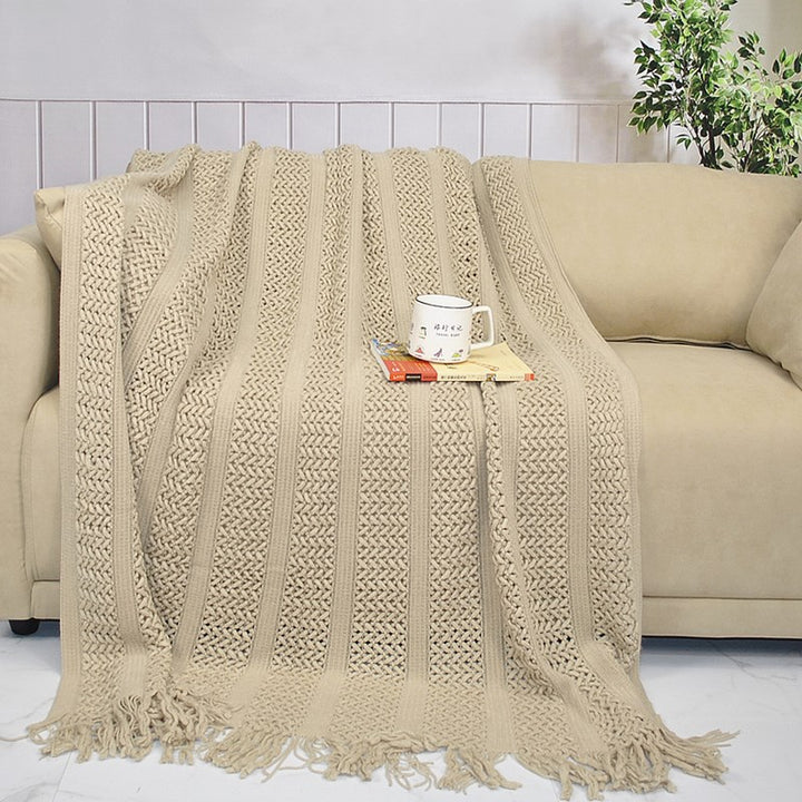 Textured Weave Throw Blanket