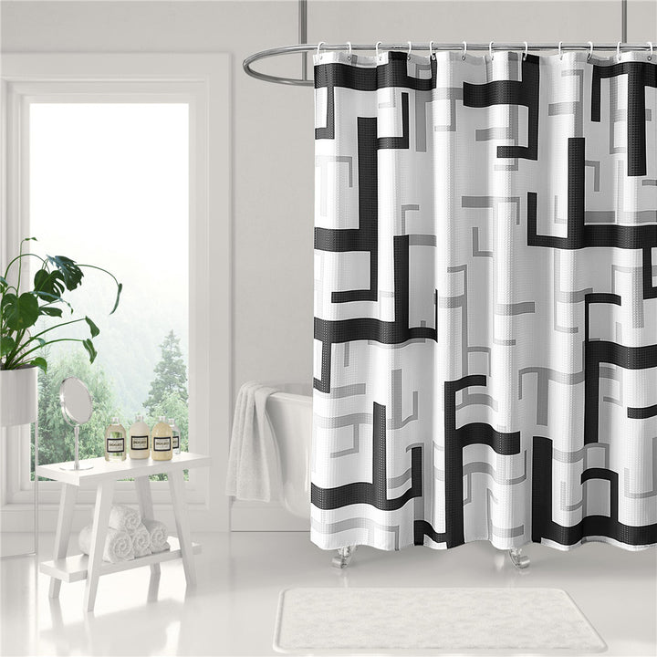 Modern Geometric Shower Curtain Bowlift