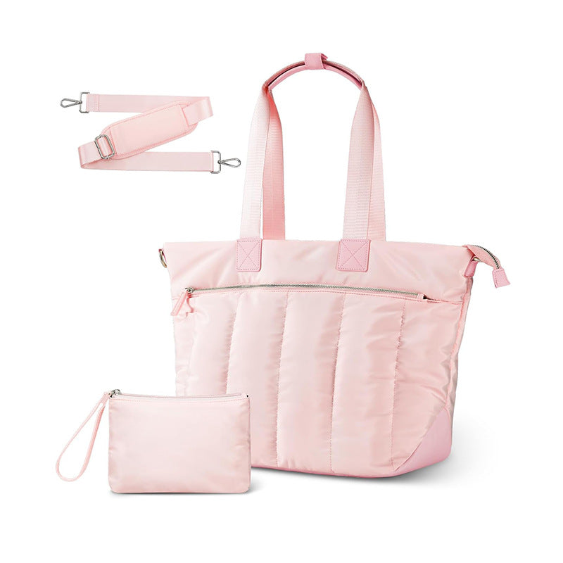 Practical and stylish tote bag with detachable cosmetics pouch Bowlift