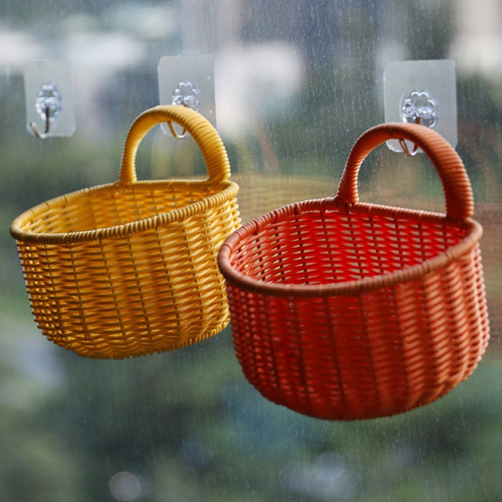 Chic Woven Storage Basket with Ergonomic Handle Bowlift
