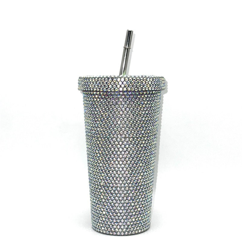 Rhinestone-Studded Travel Cup Bowlift