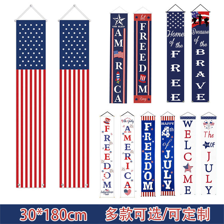 Unisex nan hanging patriotic door banner set Bowlift