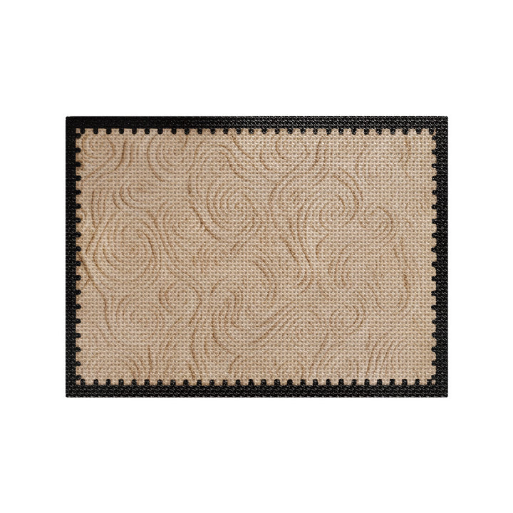 Decorative Swirled Pattern Entry Mat Bowlift