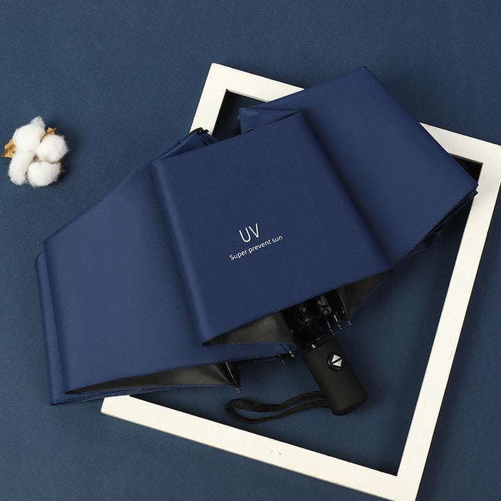Women's stylish automatic folding umbrella with reflective safety design Bowlift