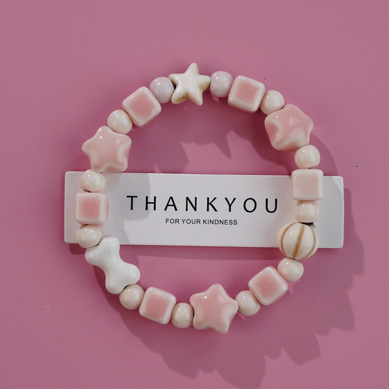 Heart-Shaped Beaded Bracelet Bowlift