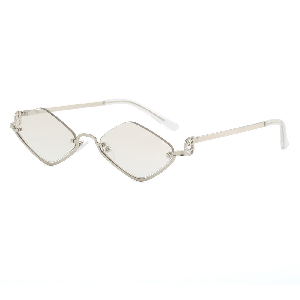 Women's fashionable square sunglasses with luxurious metal frame Bowlift