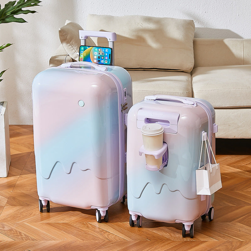 Unisex Innovative Charging Travel Suitcase Bowlift