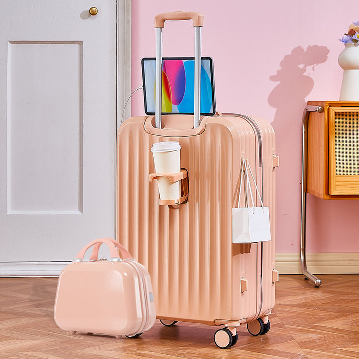 Functional Tech-Integrated Rolling Suitcase Bowlift