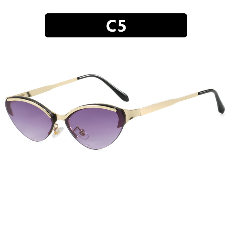 Ladies Cat-Eye Sunglasses with Elegant Frame and UV Protection Bowlift