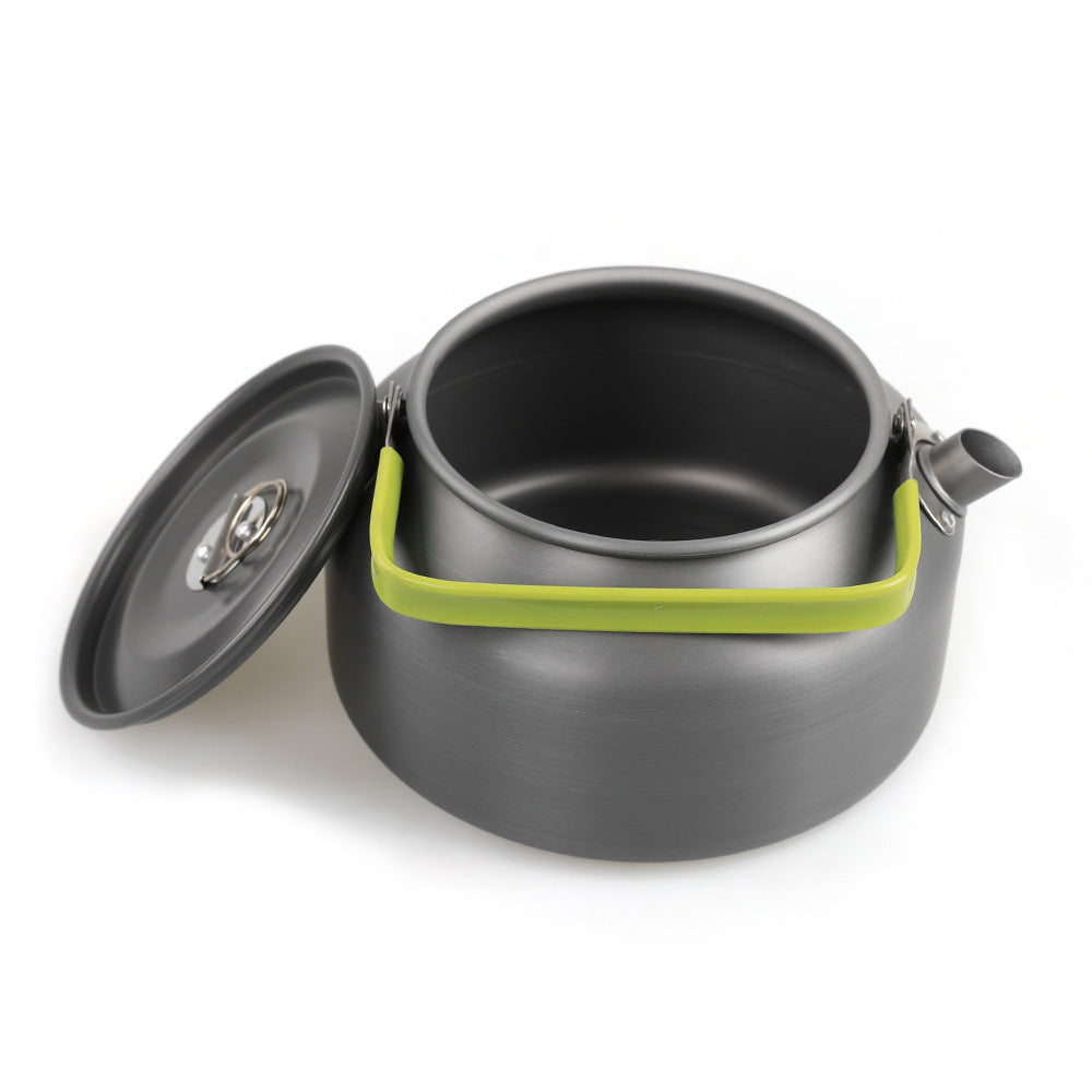 lightweight portable camping kettle with foldable silicone-grip handle and compact storage Bowlift