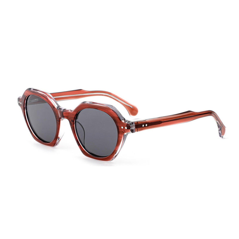 Women's sunglasses in stylish, hexagonal design with sturdy frame and UV protection Bowlift