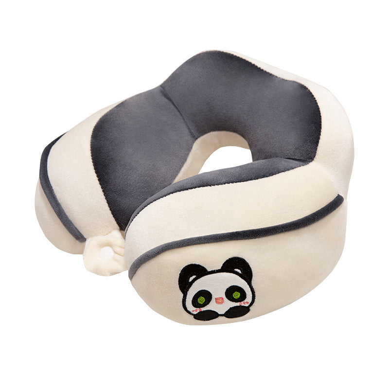 Ergonomic neck pillow with panda motif Bowlift