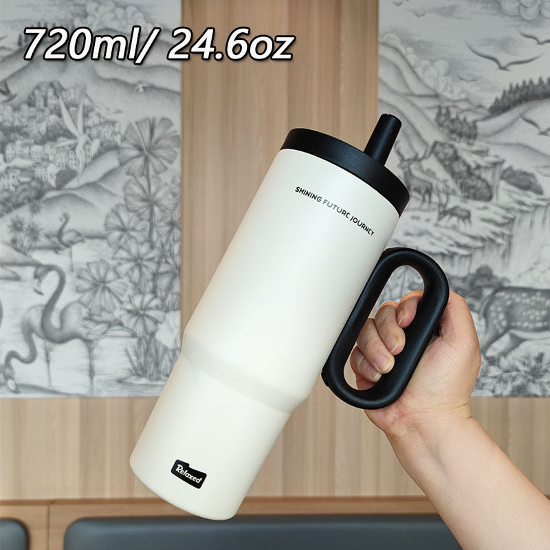 Women insulated drinking container with ergonomic handle Bowlift