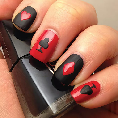 Themed Playing Card Nail Art Bowlift