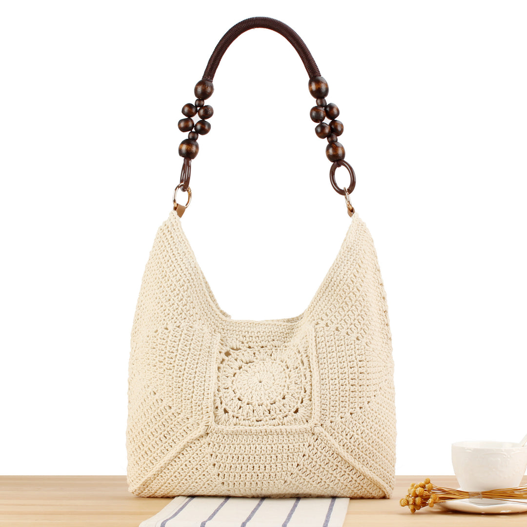 Handbag with Artistic Crochet Pattern Bowlift