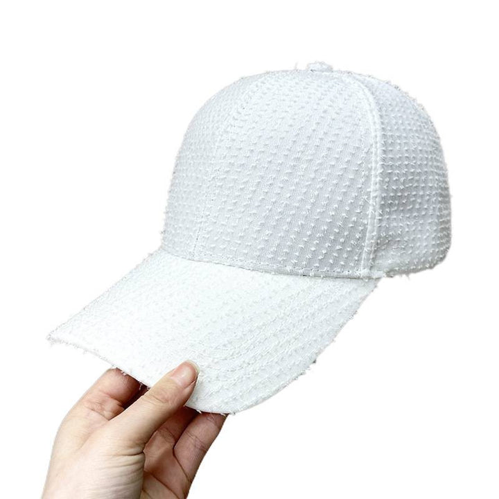 Women's Textured Fabric Baseball Cap Bowlift 1784083631