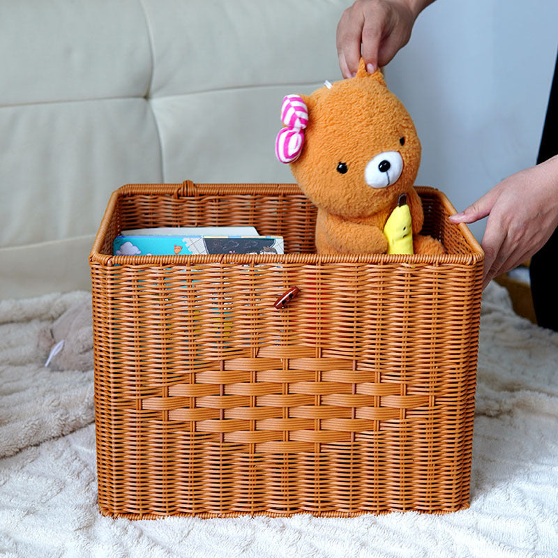 Stylish Woven Storage Chest Bowlift