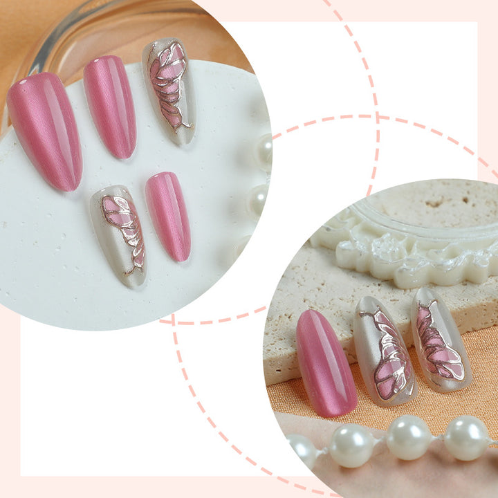 Artisan Decorated Press-On Nail Set Bowlift