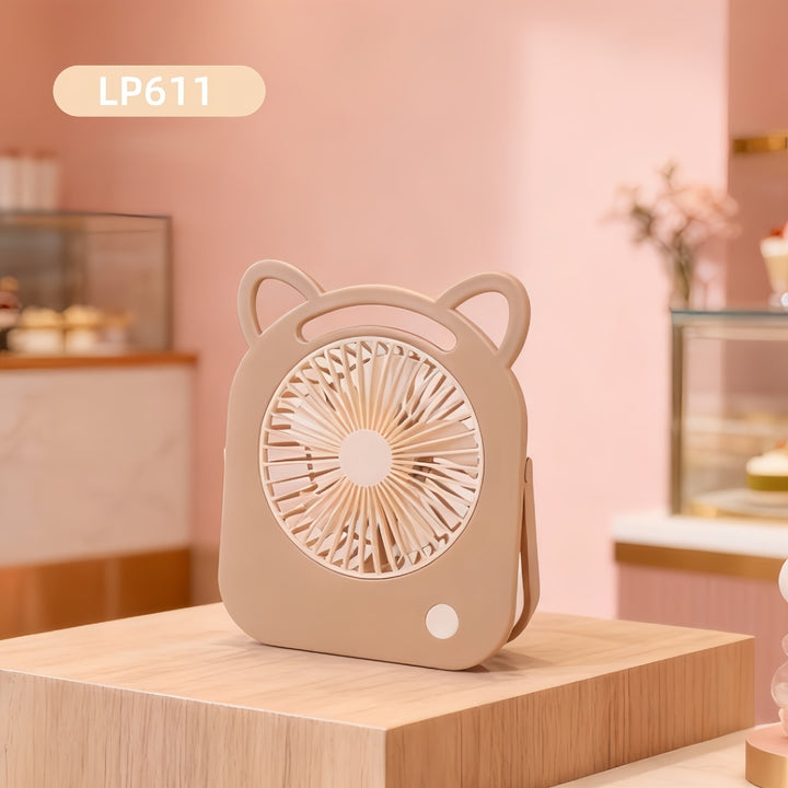 Women Creative Mini Table Fan with Movable Elements Bowlift