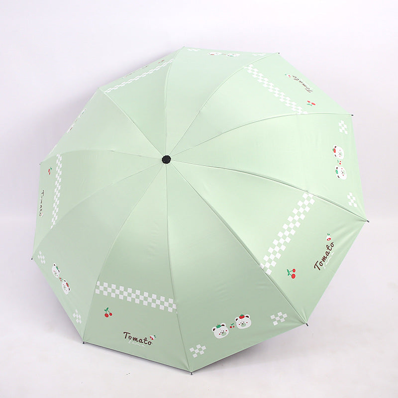 Women’s Folding Umbrella with Creative Animal Designs Bowlift