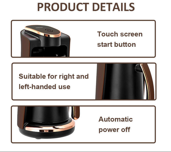 Premium Electric Pour-Over Coffee Maker with Integrated Thermal Control Bowlift
